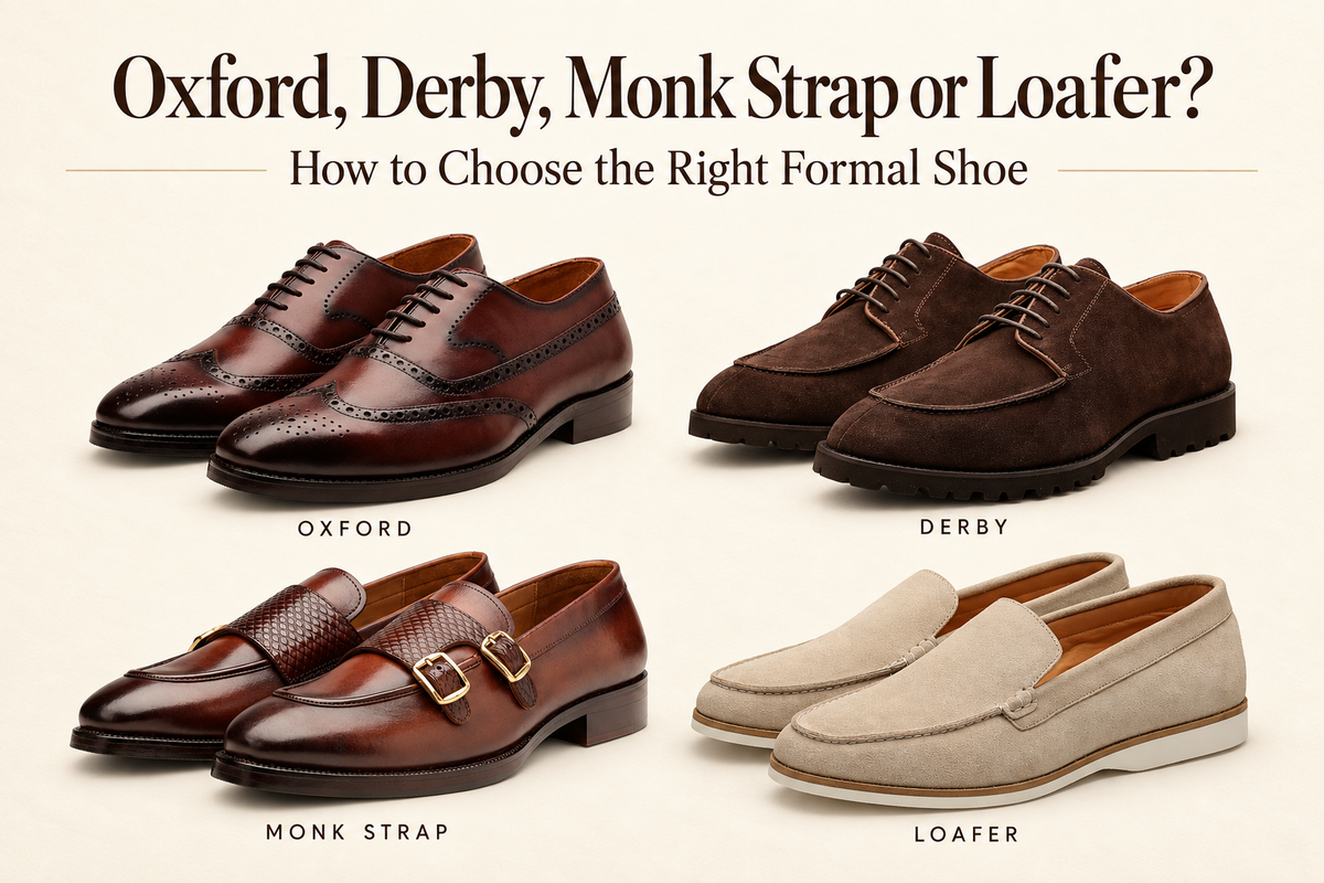 Oxford, Derby, Monk Strap or Loafer? How to Choose the Right Formal Shoe