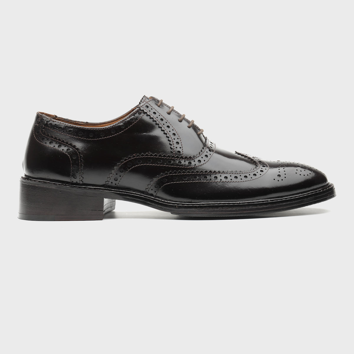 Black Wingtip Brogue Oxfords