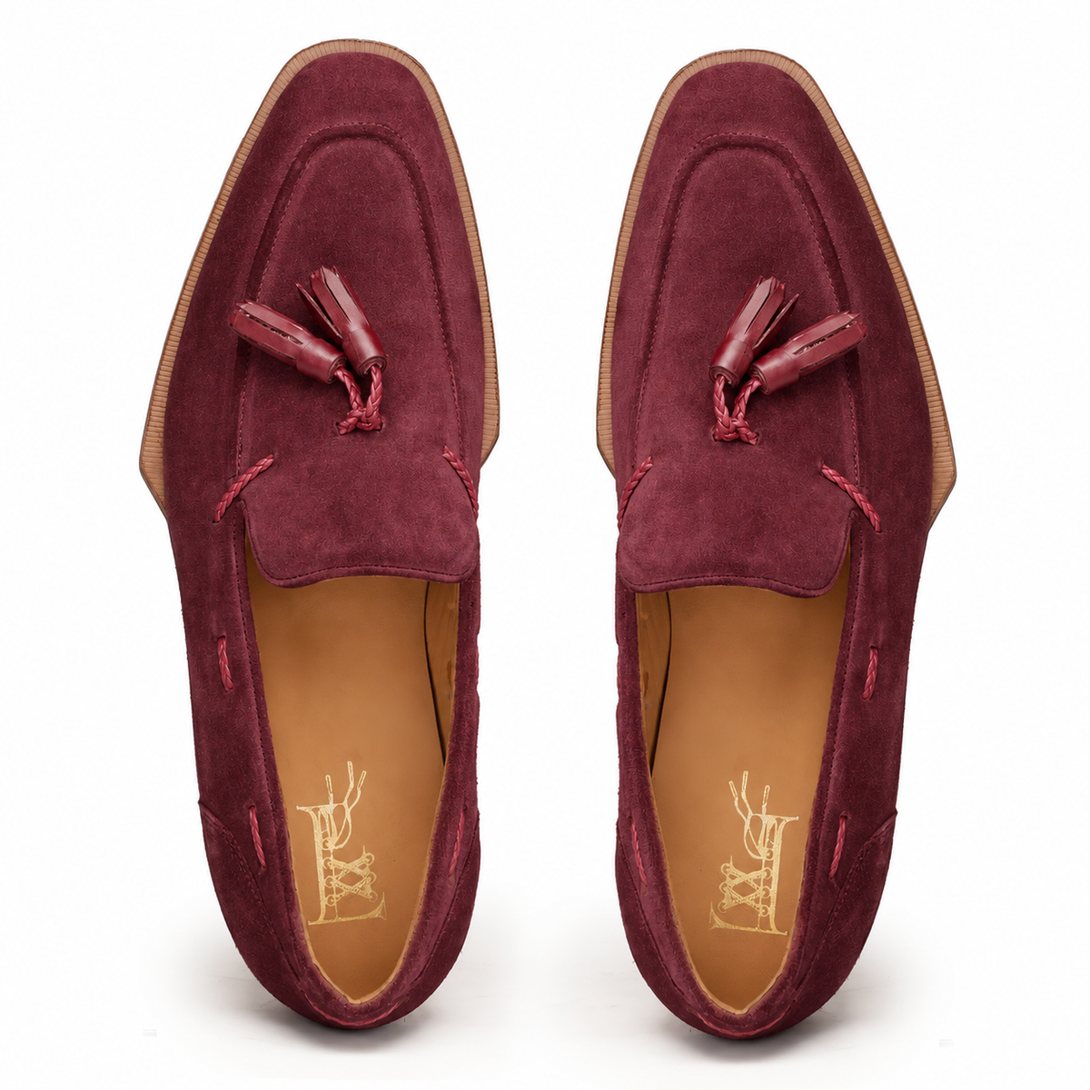 The Riviera Red-Suede Tassel Loafer