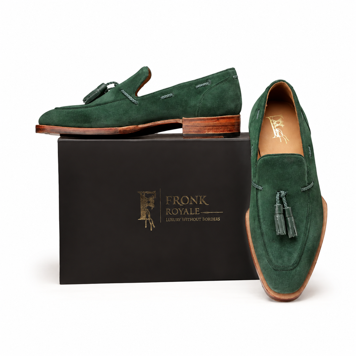 The Riviera Green-Suede Tassel Loafer