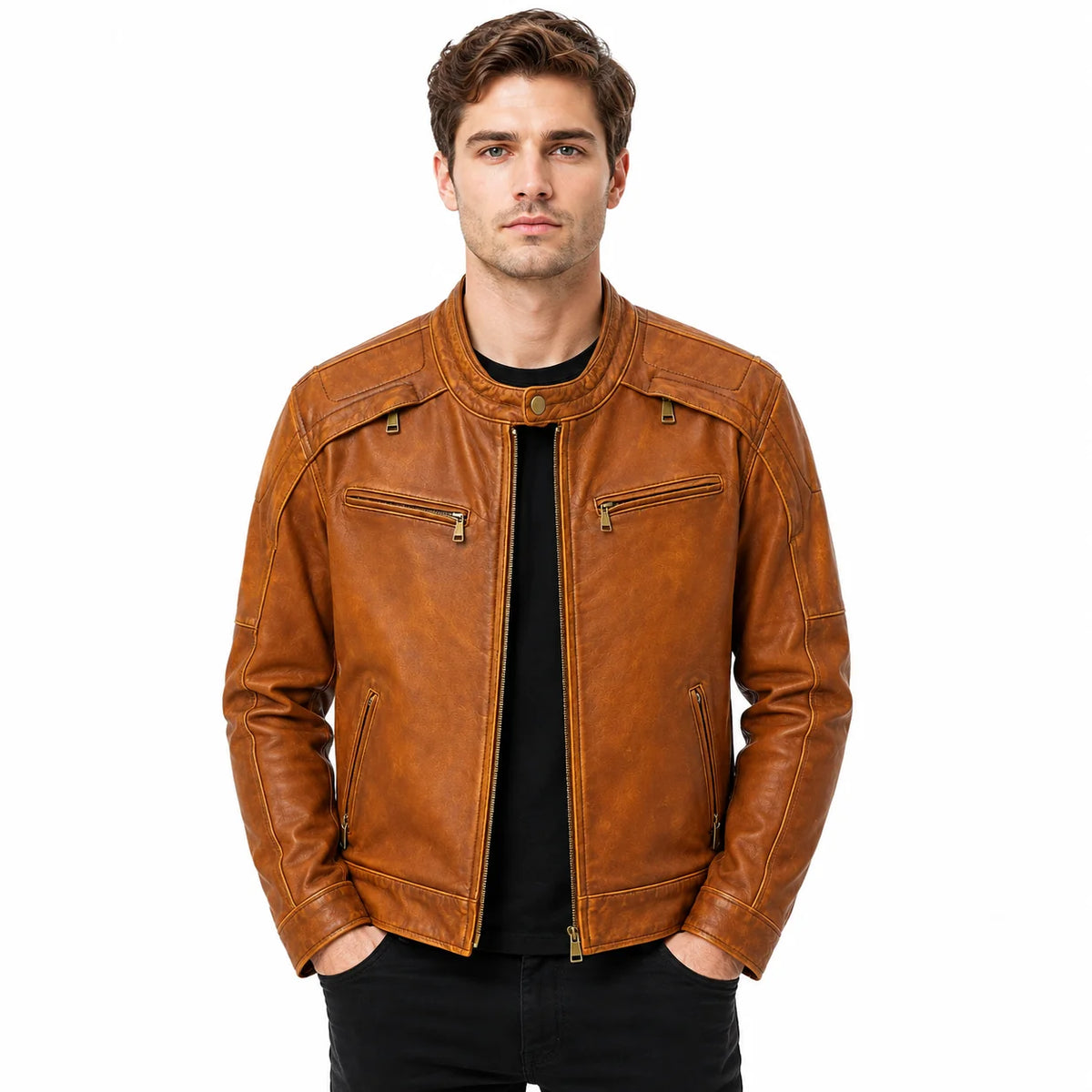 The Amber Horizon Café Jacket