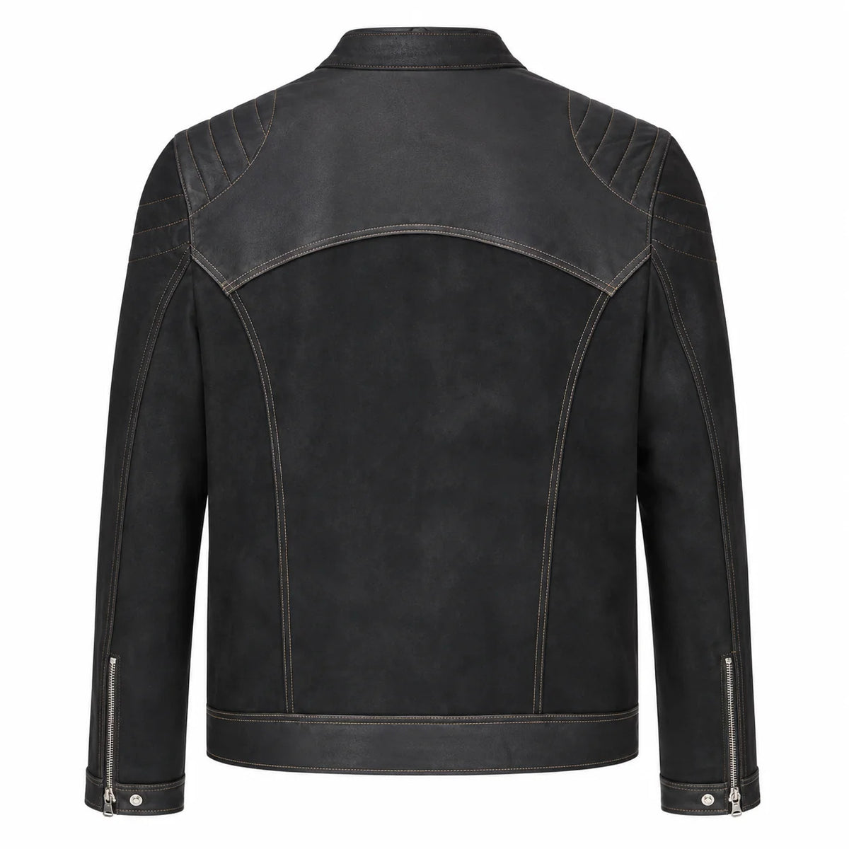 The Moto Racer Suede Leather Jacket