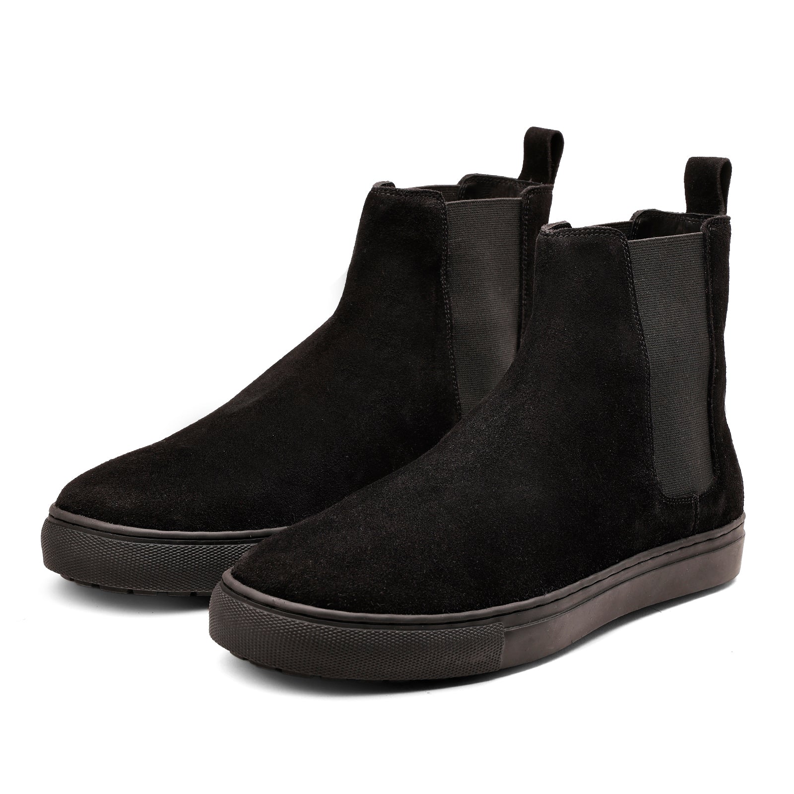 FRONK ROYALE Driftline Suede Sneaker Boots - Brown handcrafted leather sneaker boots for men, view 1