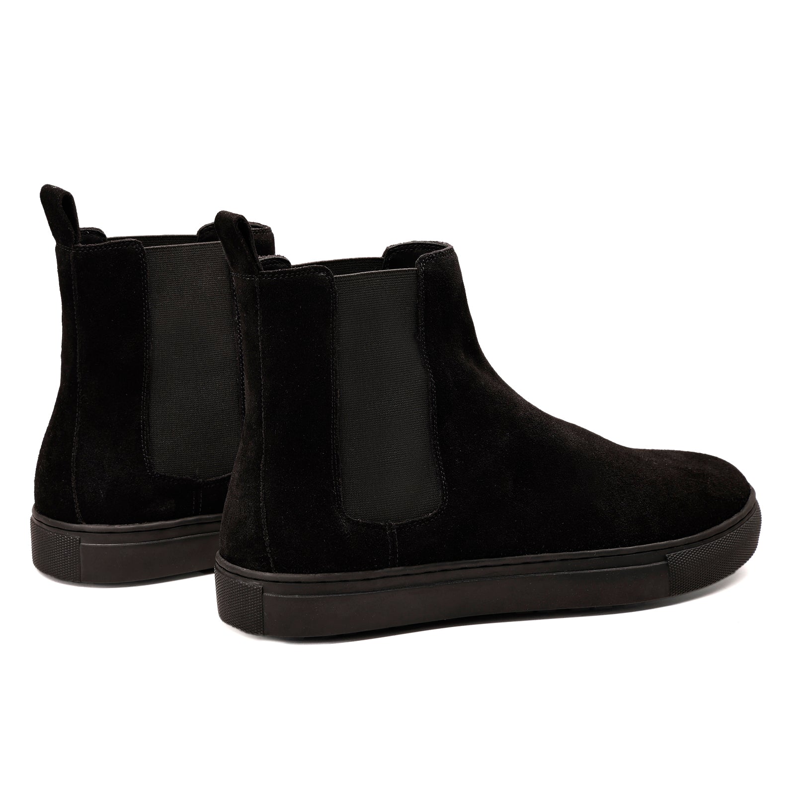 FRONK ROYALE Driftline Suede Sneaker Boots - Brown handcrafted leather sneaker boots for men, view 2