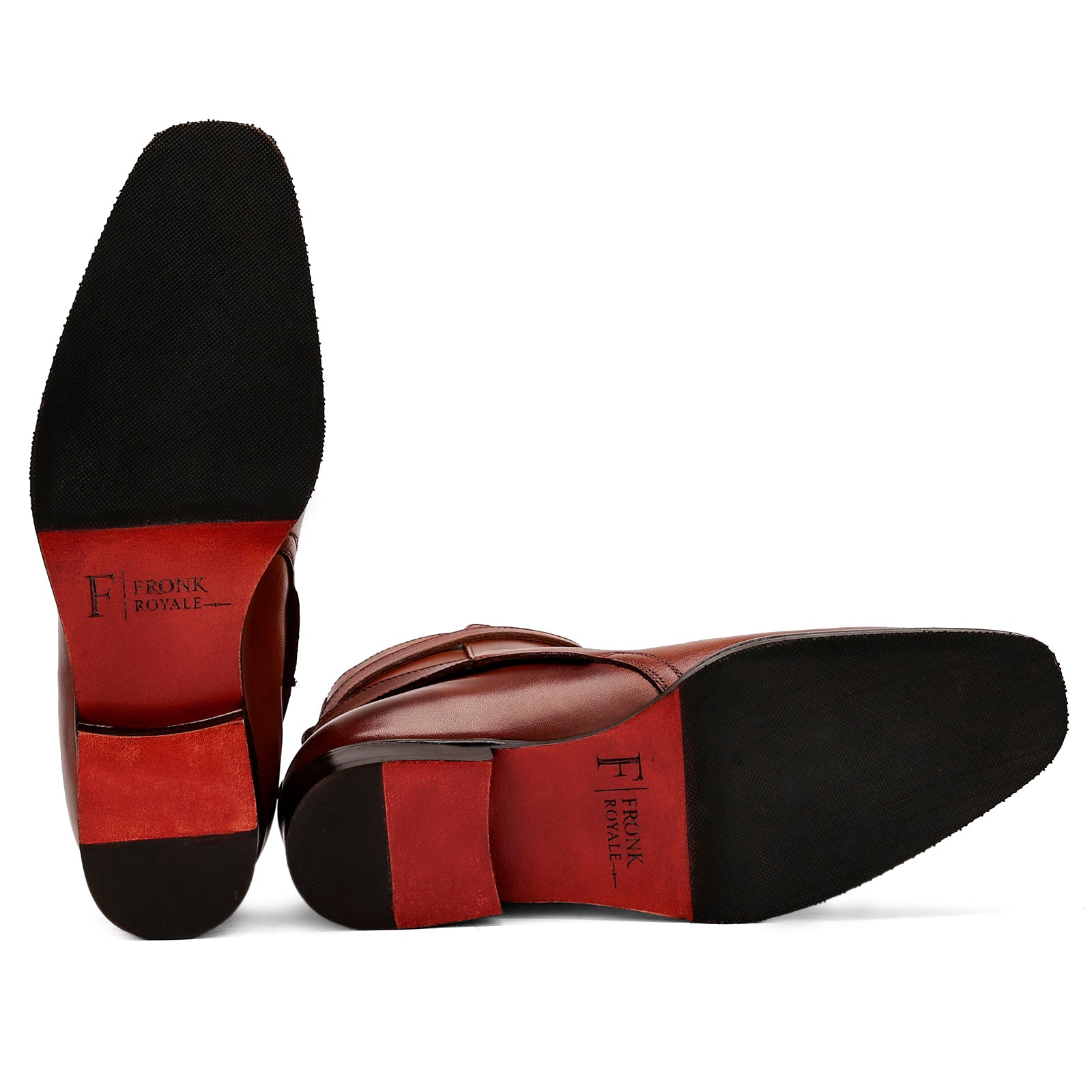 FRONK ROYALE Cognac Regent Jodhpur Boots - Cognac handcrafted leather jodhpur boots for men, view 5