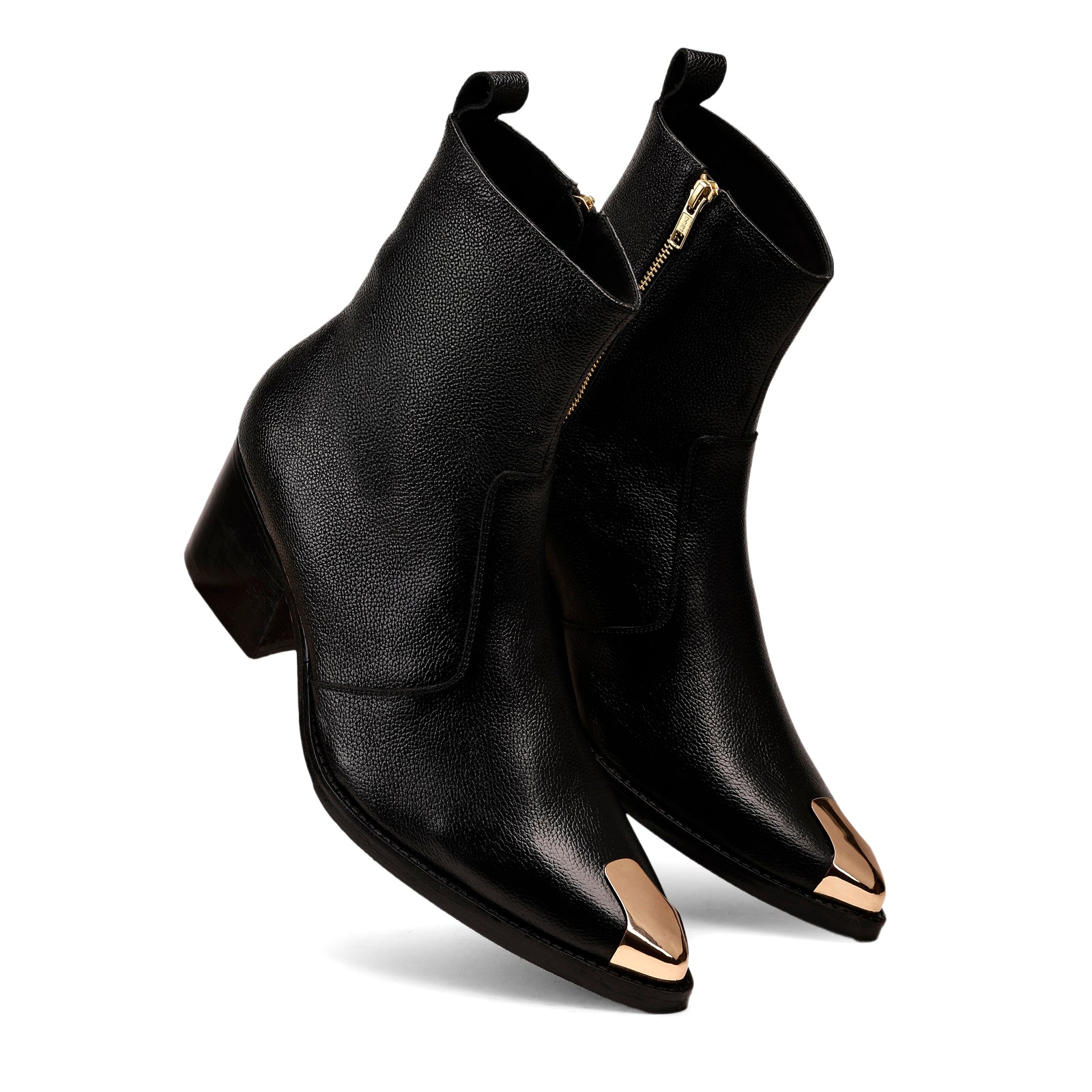 premium black leather Chelsea boots for men Fronk Royale