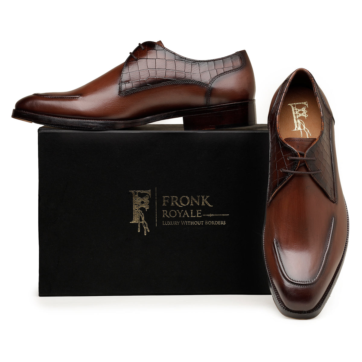 Tan Casual Derby Shoes