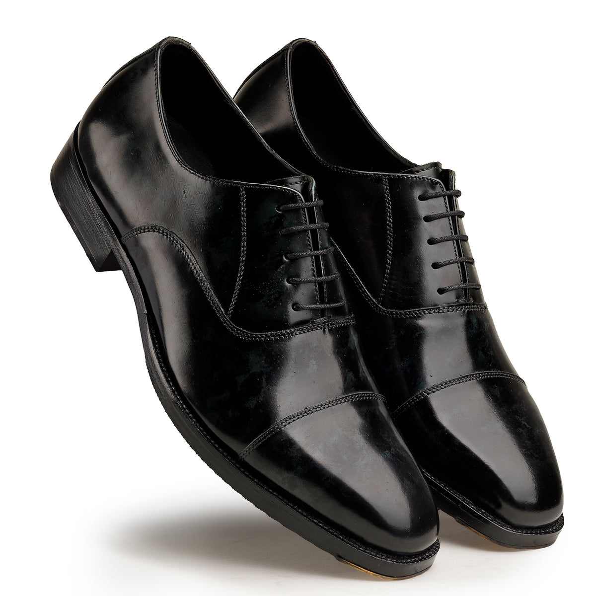 Green and Black Patent Oxford Shoes