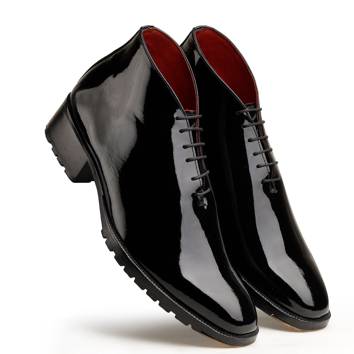 Black Patent Ankle Boots