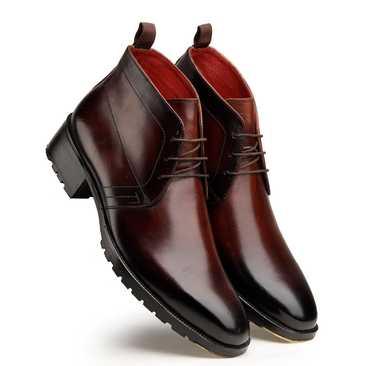 Brown Steel-Toe Chukka Boots