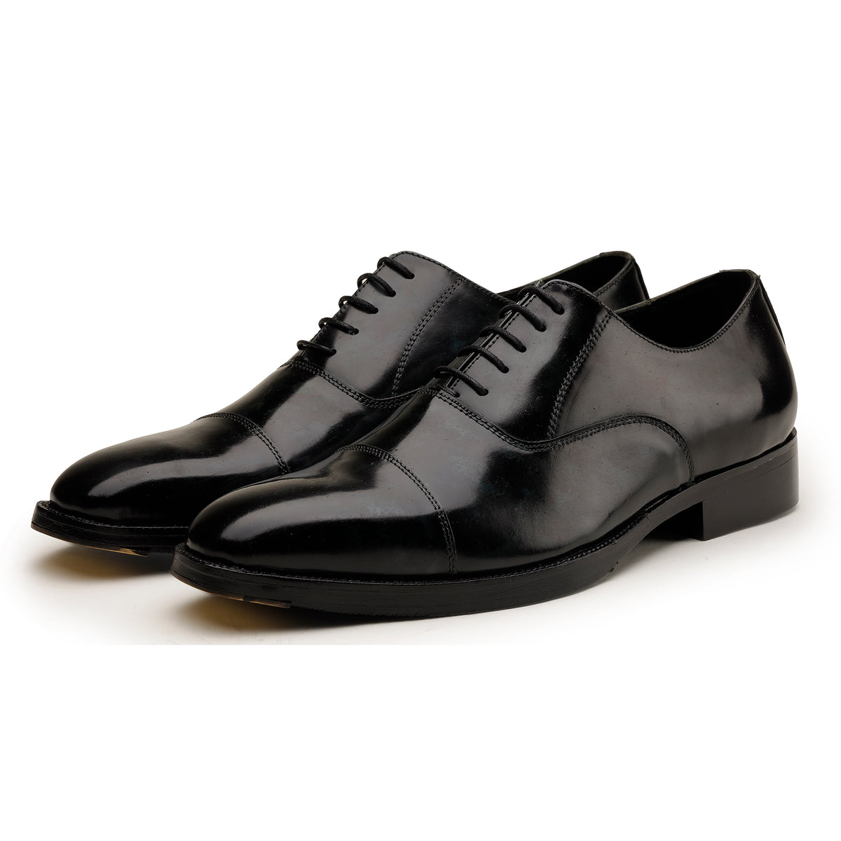 Green and Black Patent Oxford Shoes