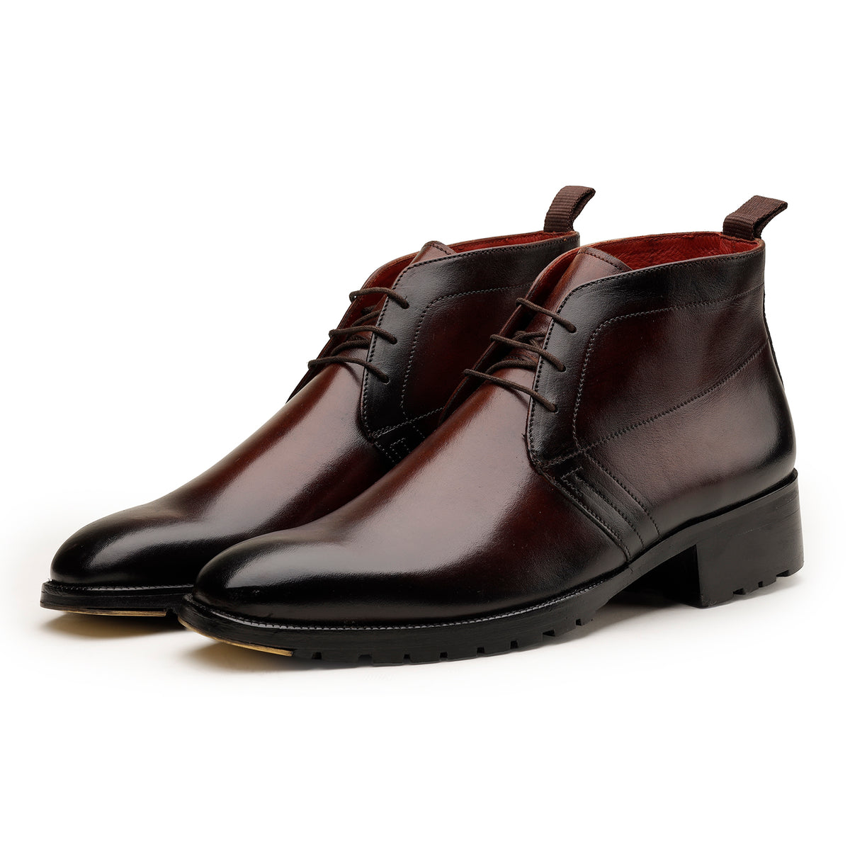 Brown Steel-Toe Chukka Boots