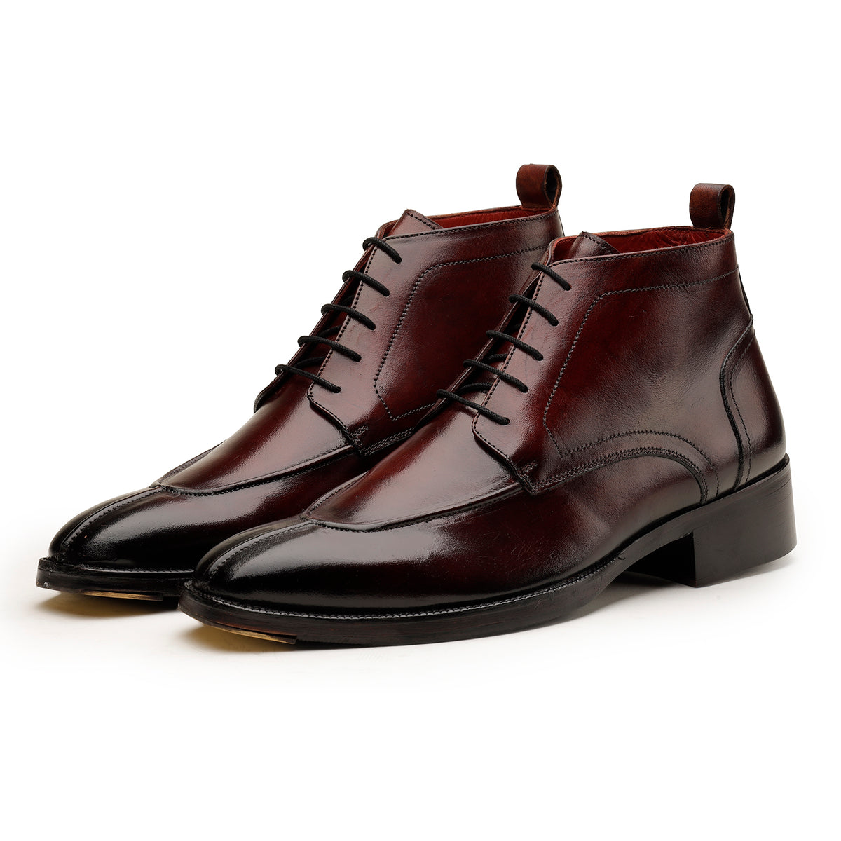Dark Burgundy Chelsea Boots