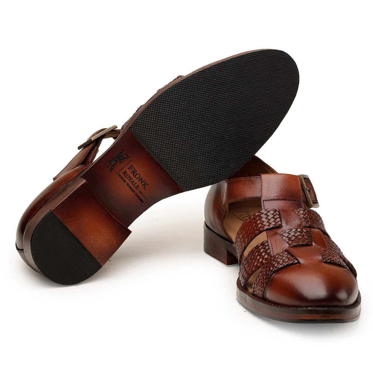 Tan Woven Sandals