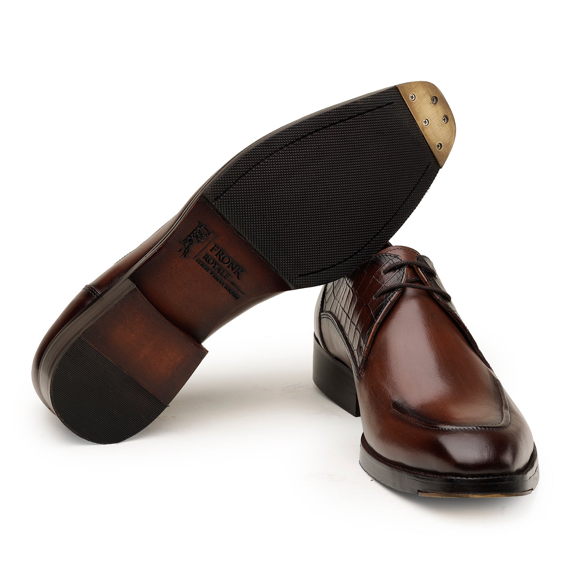 Tan Casual Derby Shoes
