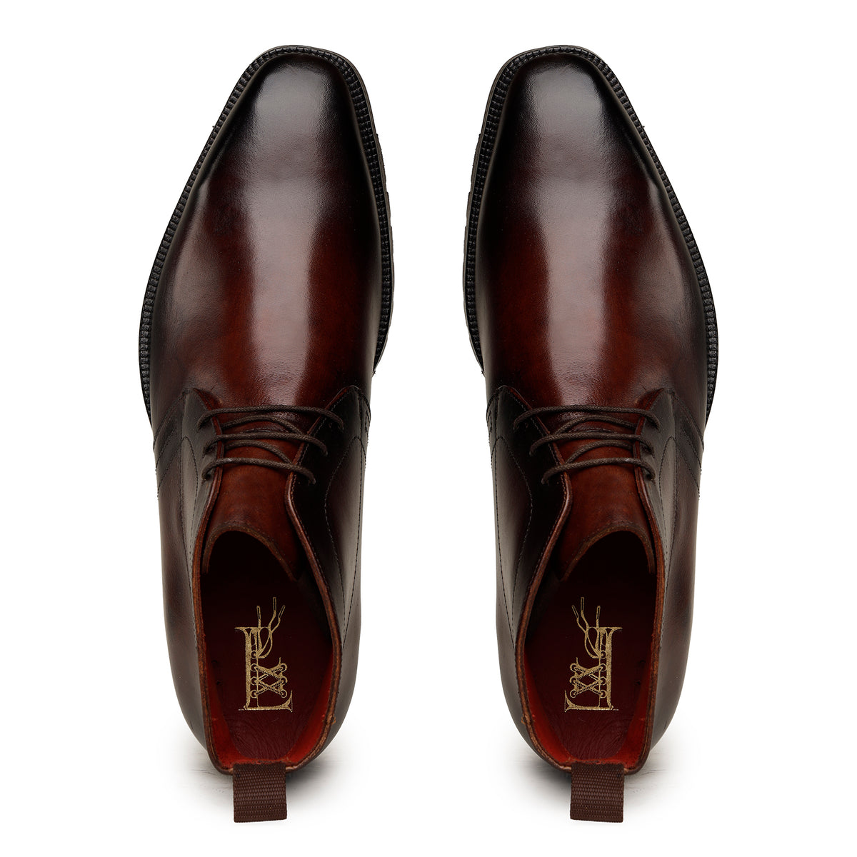 Brown Steel-Toe Chukka Boots