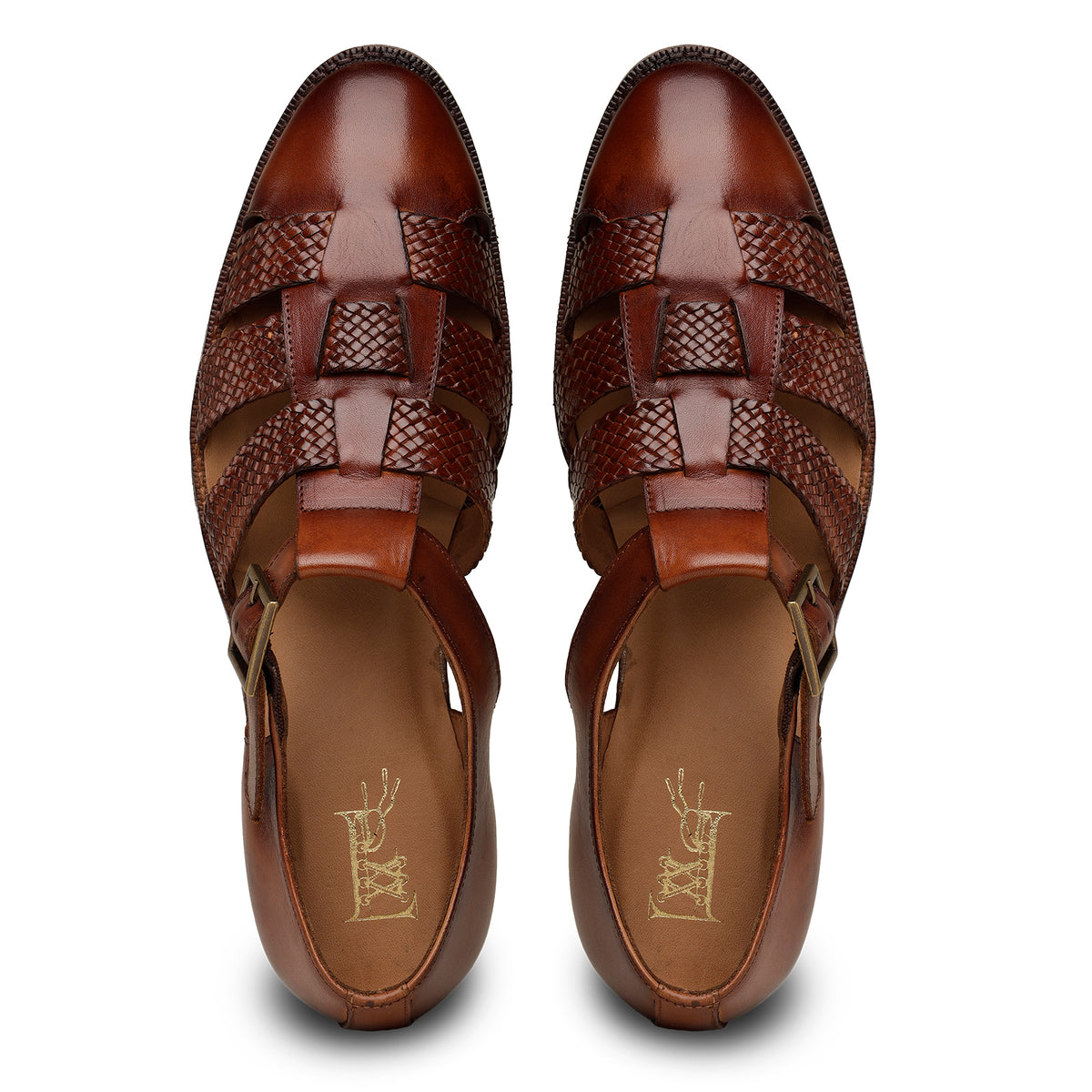 Tan Woven Sandals