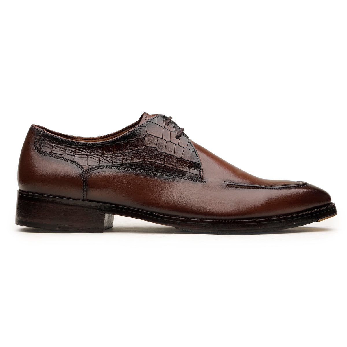 Tan Casual Derby Shoes