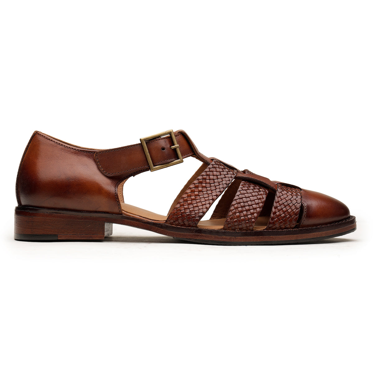 Tan Woven Sandals
