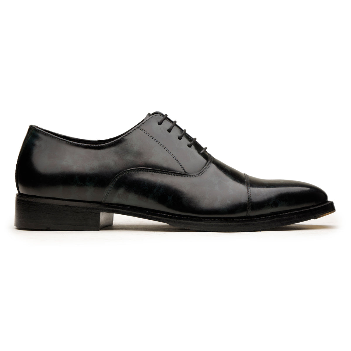 Green and Black Patent Oxford Shoes