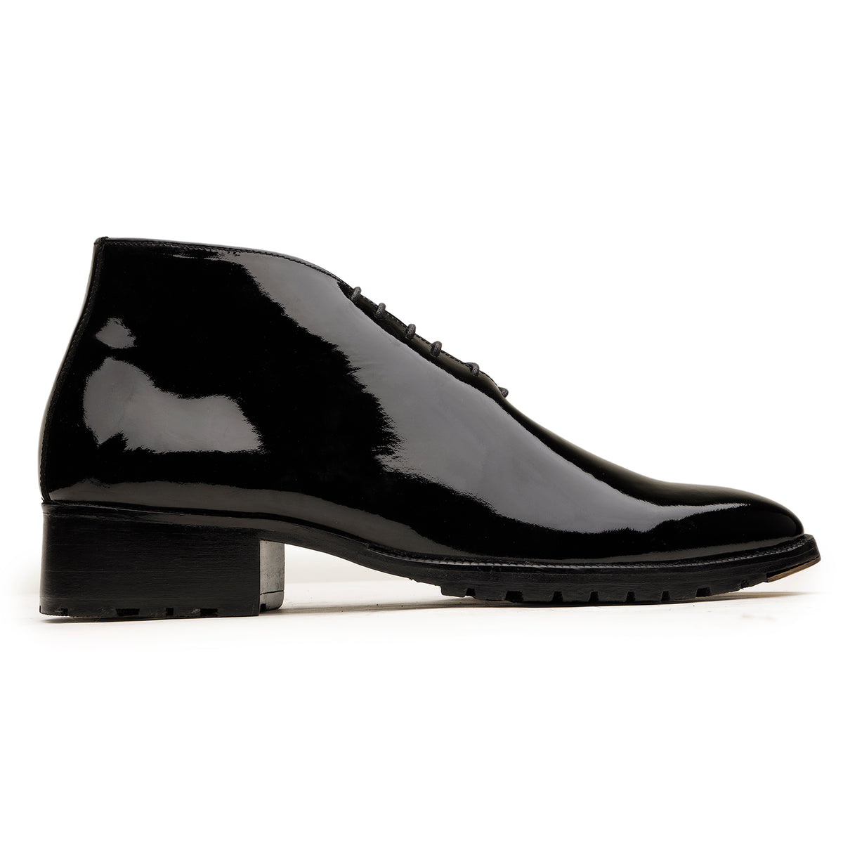 Black Patent Ankle Boots