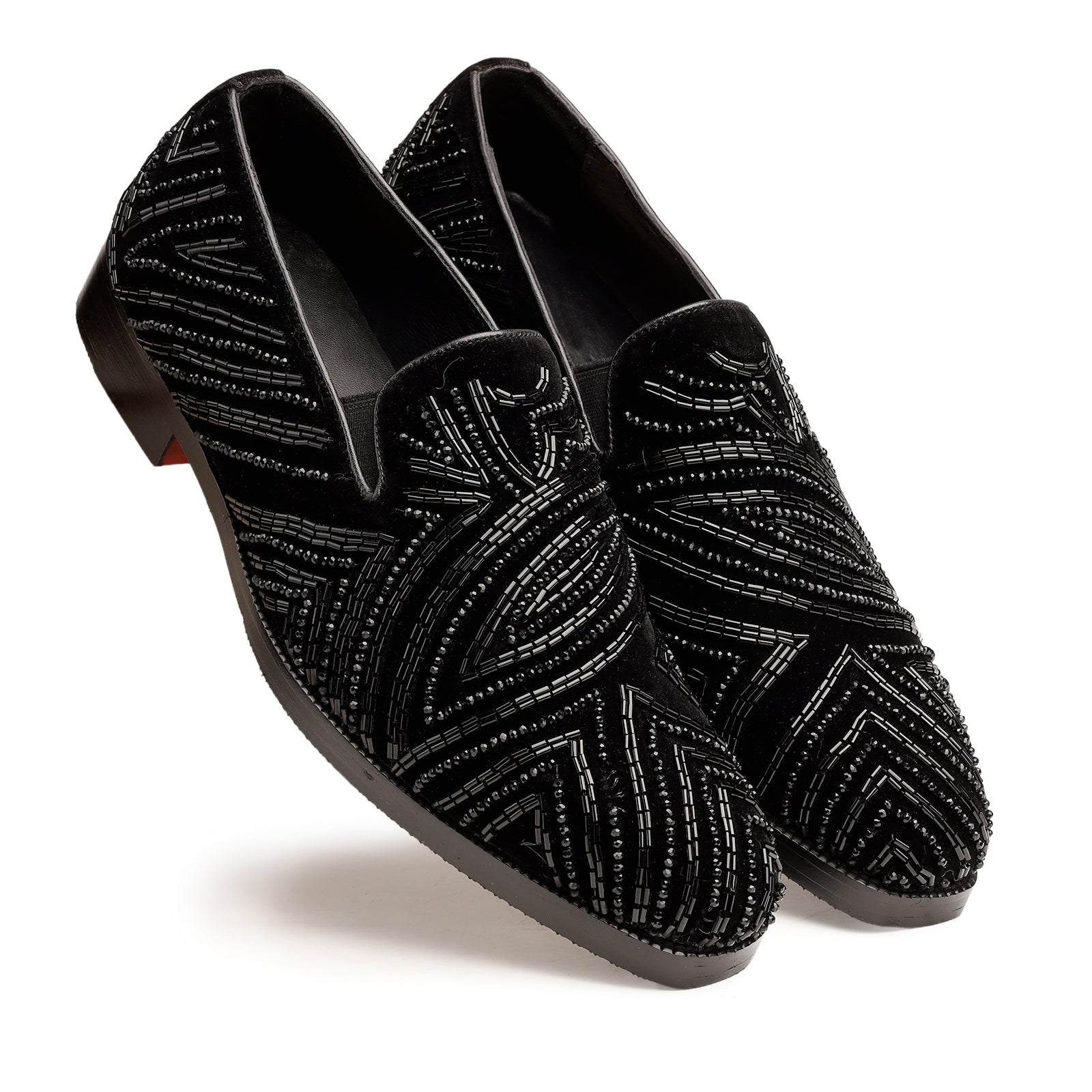 The Marseille Black Velvet Loafer