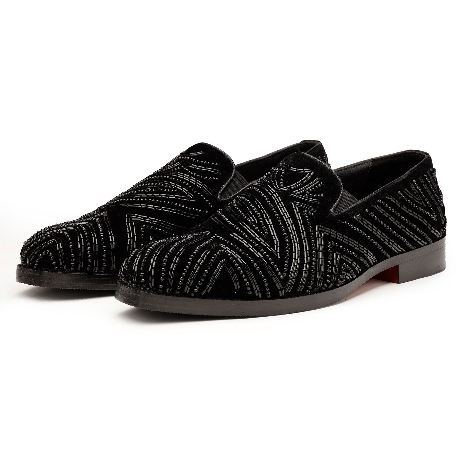 The Marseille Black Velvet Loafer