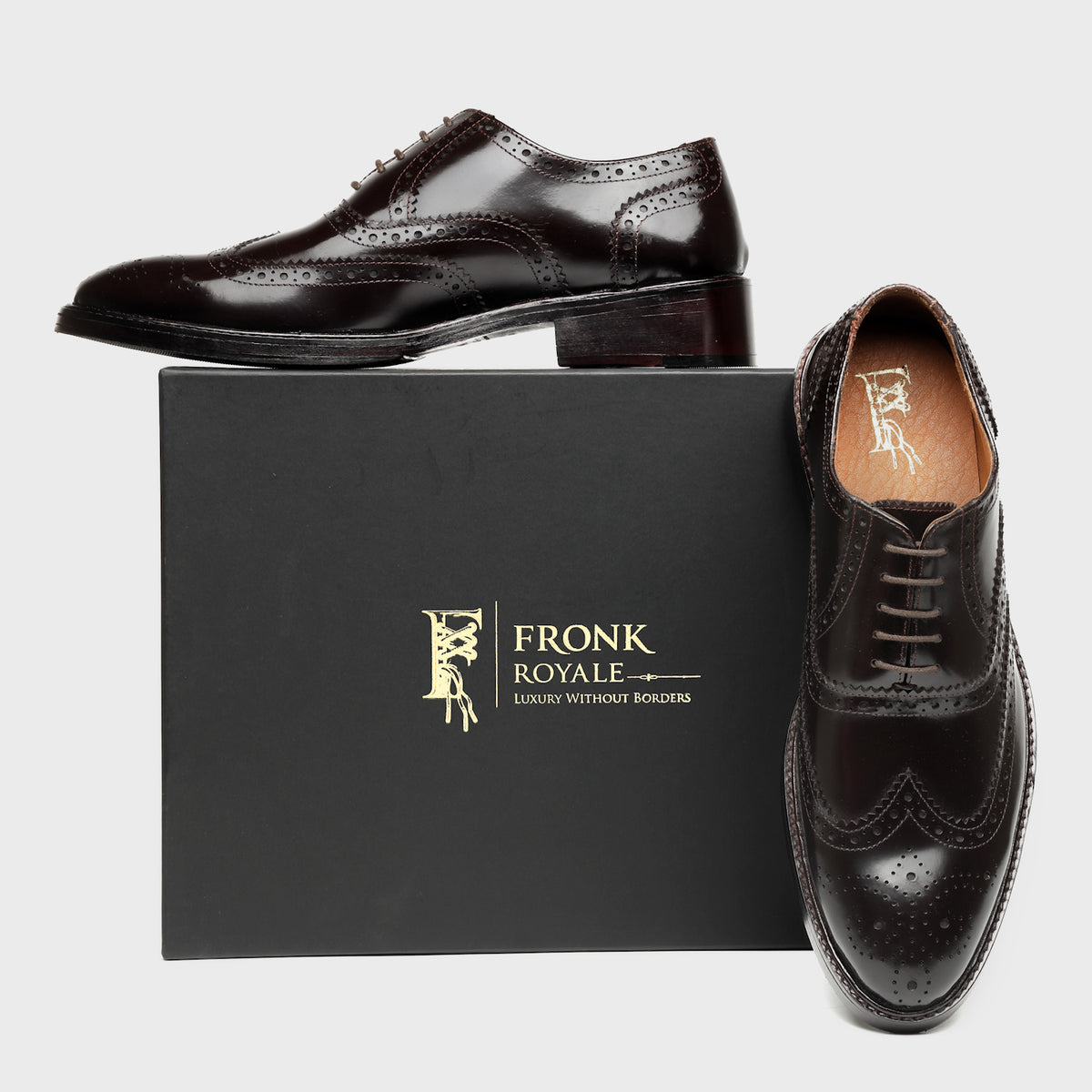 Black Wingtip Brogue Oxfords