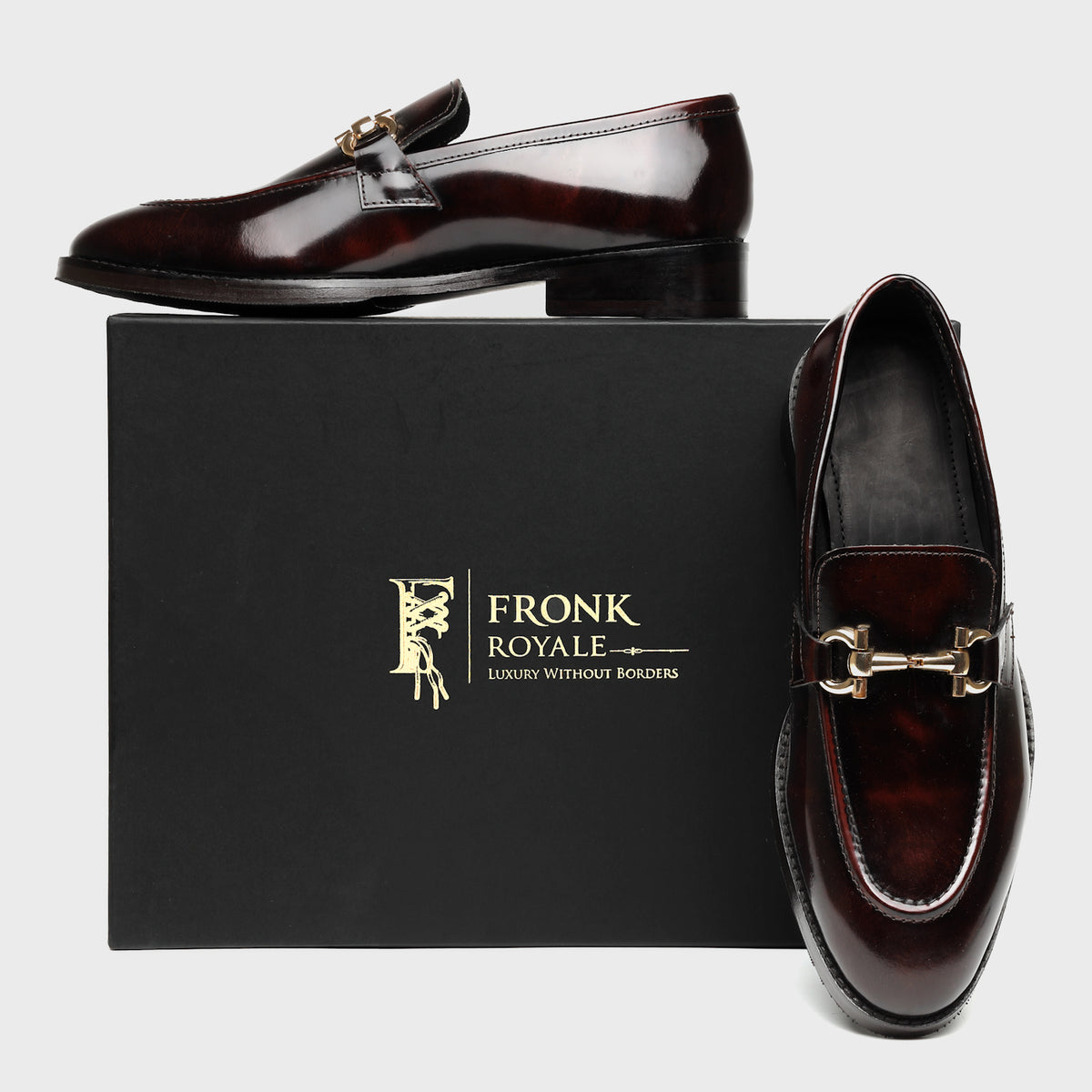 Mahogany Horsebit Leather Loafers