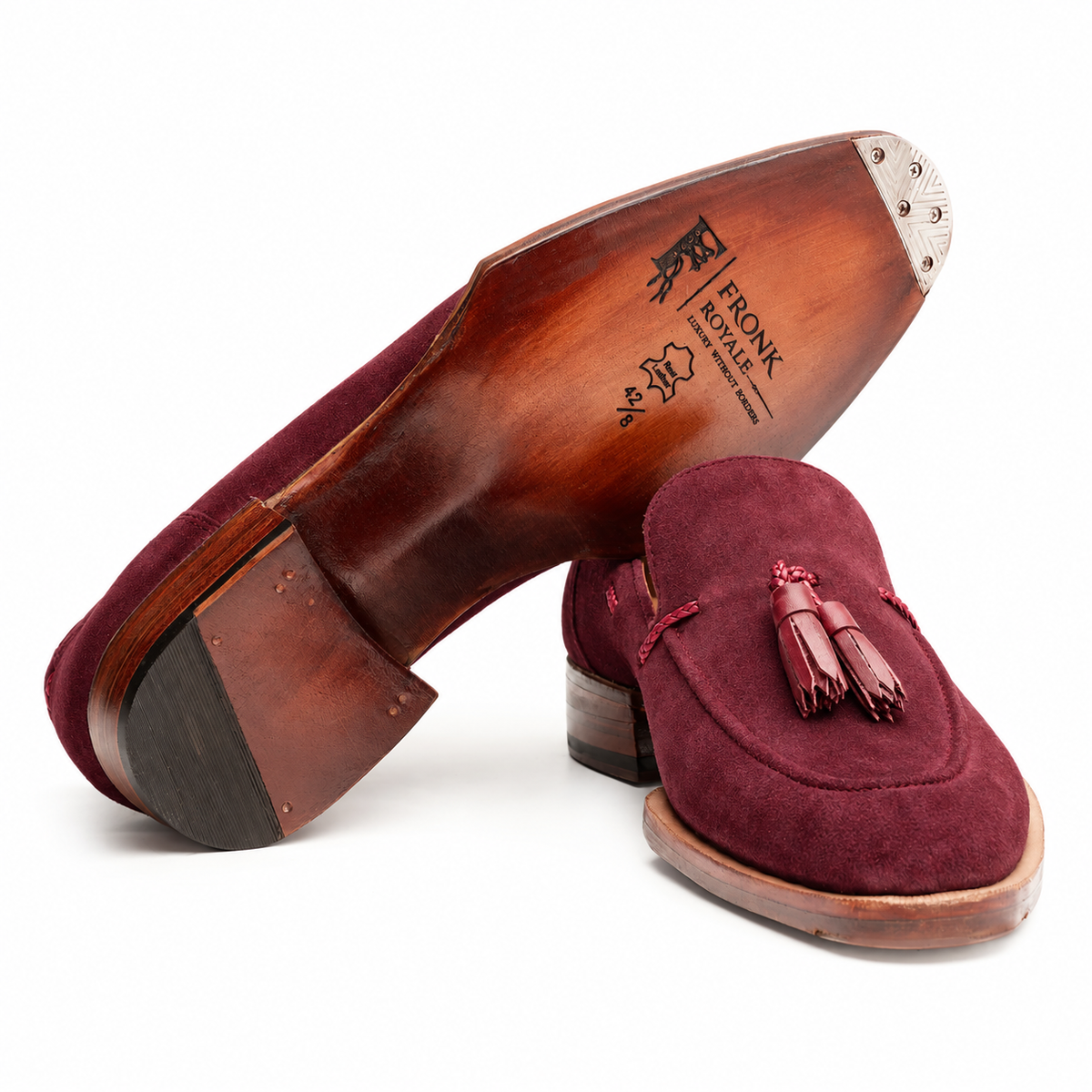 The Riviera Red-Suede Tassel Loafer