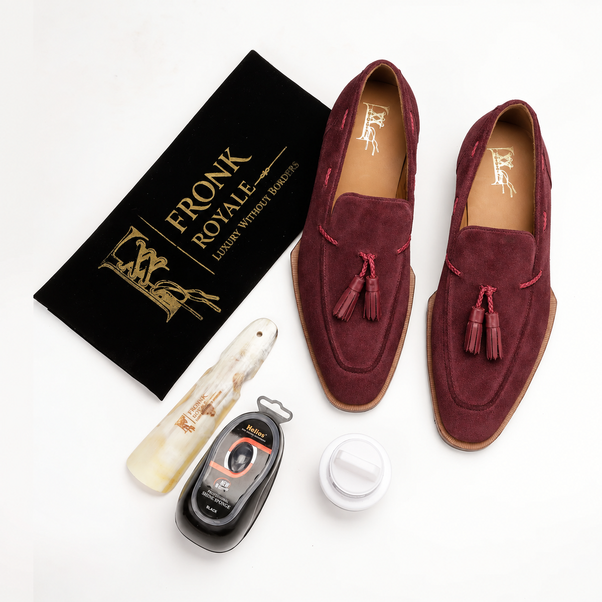 The Riviera Red-Suede Tassel Loafer