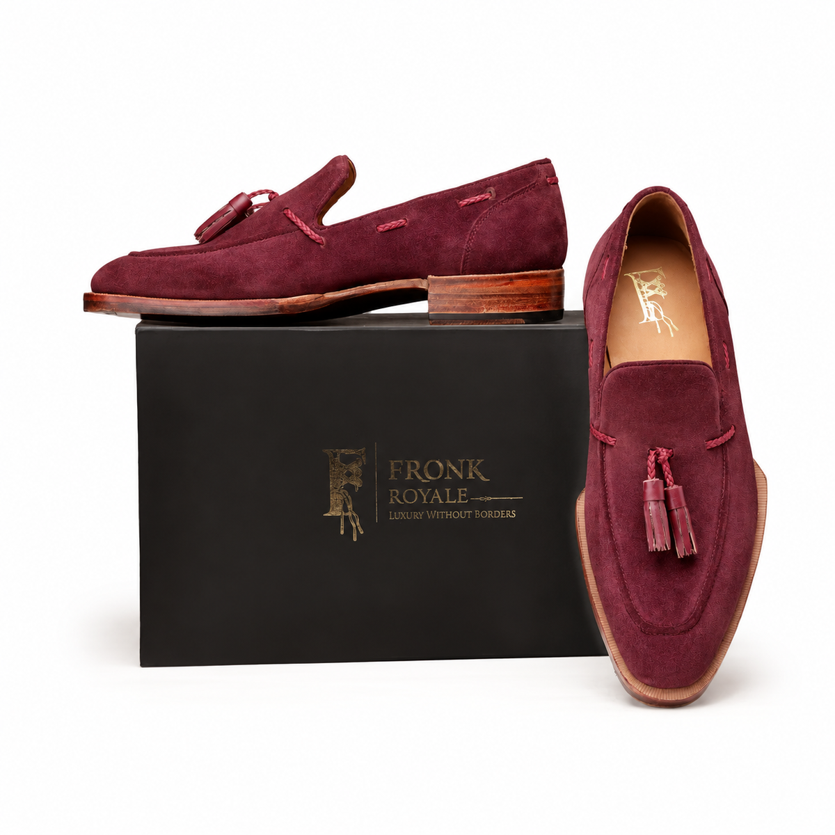 The Riviera Red-Suede Tassel Loafer
