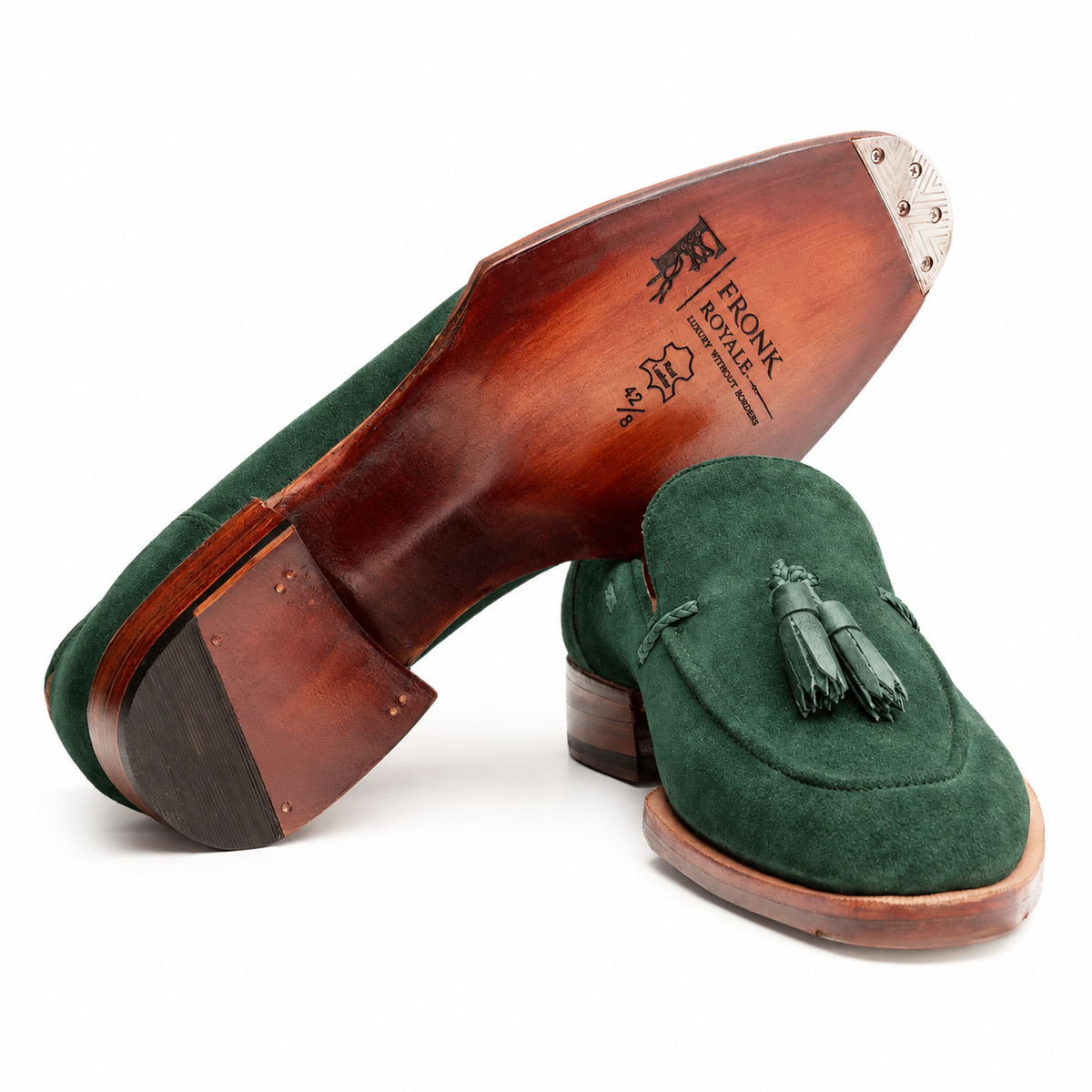 The Riviera Green-Suede Tassel Loafer