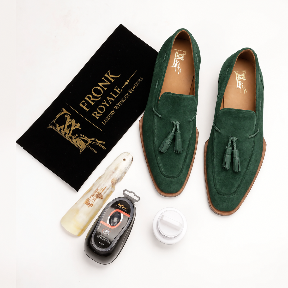 The Riviera Green-Suede Tassel Loafer