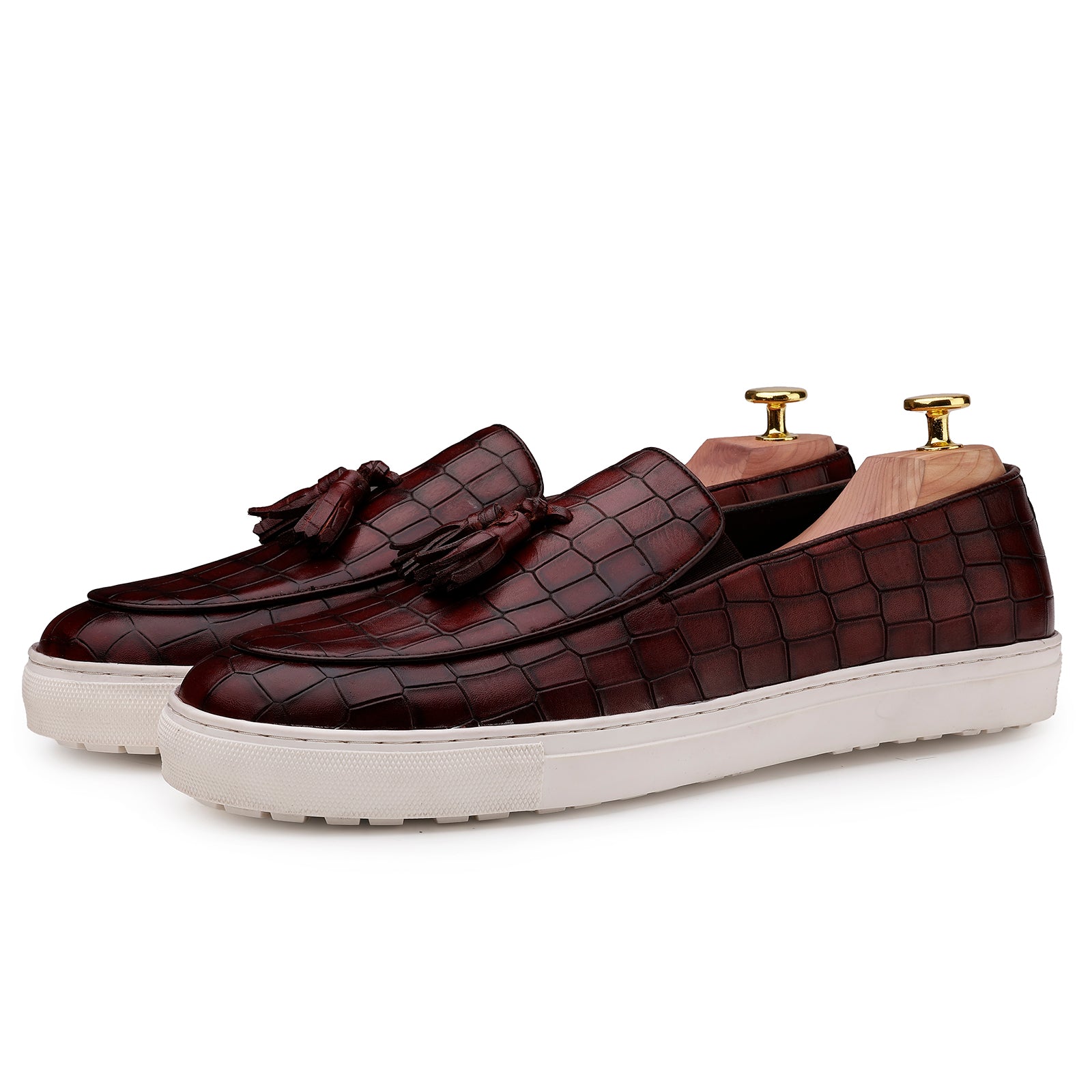 Crimson Pulse Slip-On