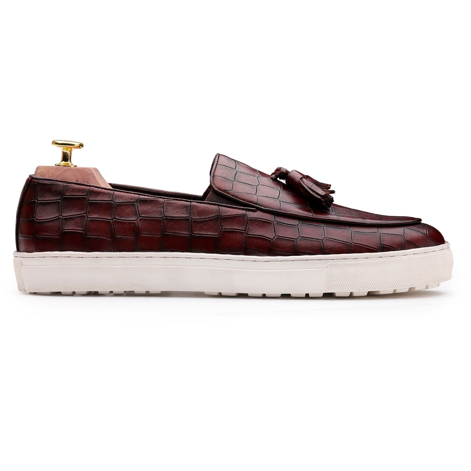 Crimson Pulse Slip-On