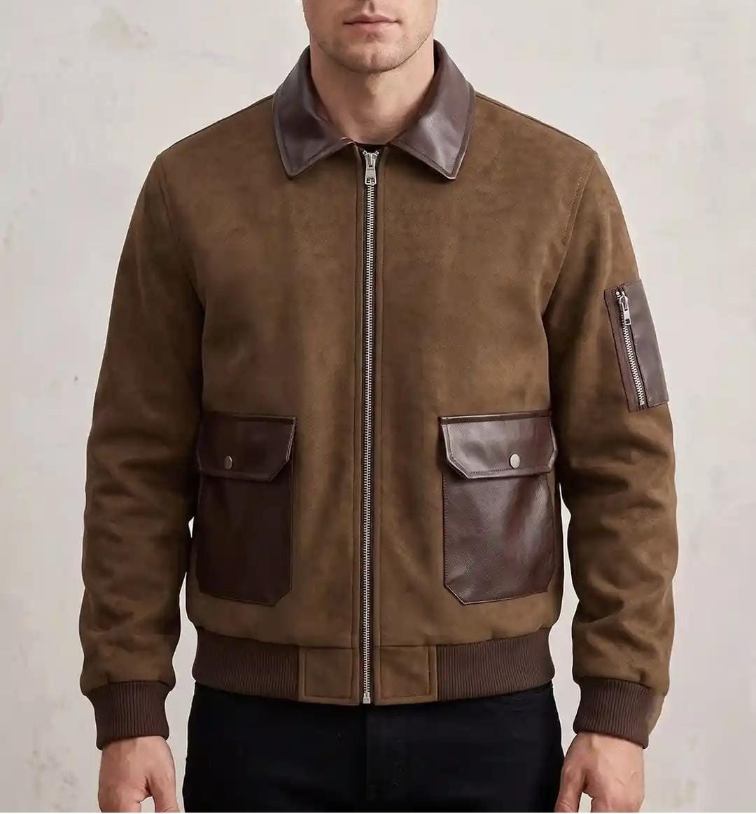 Vintage Aviator Leather Jacket
