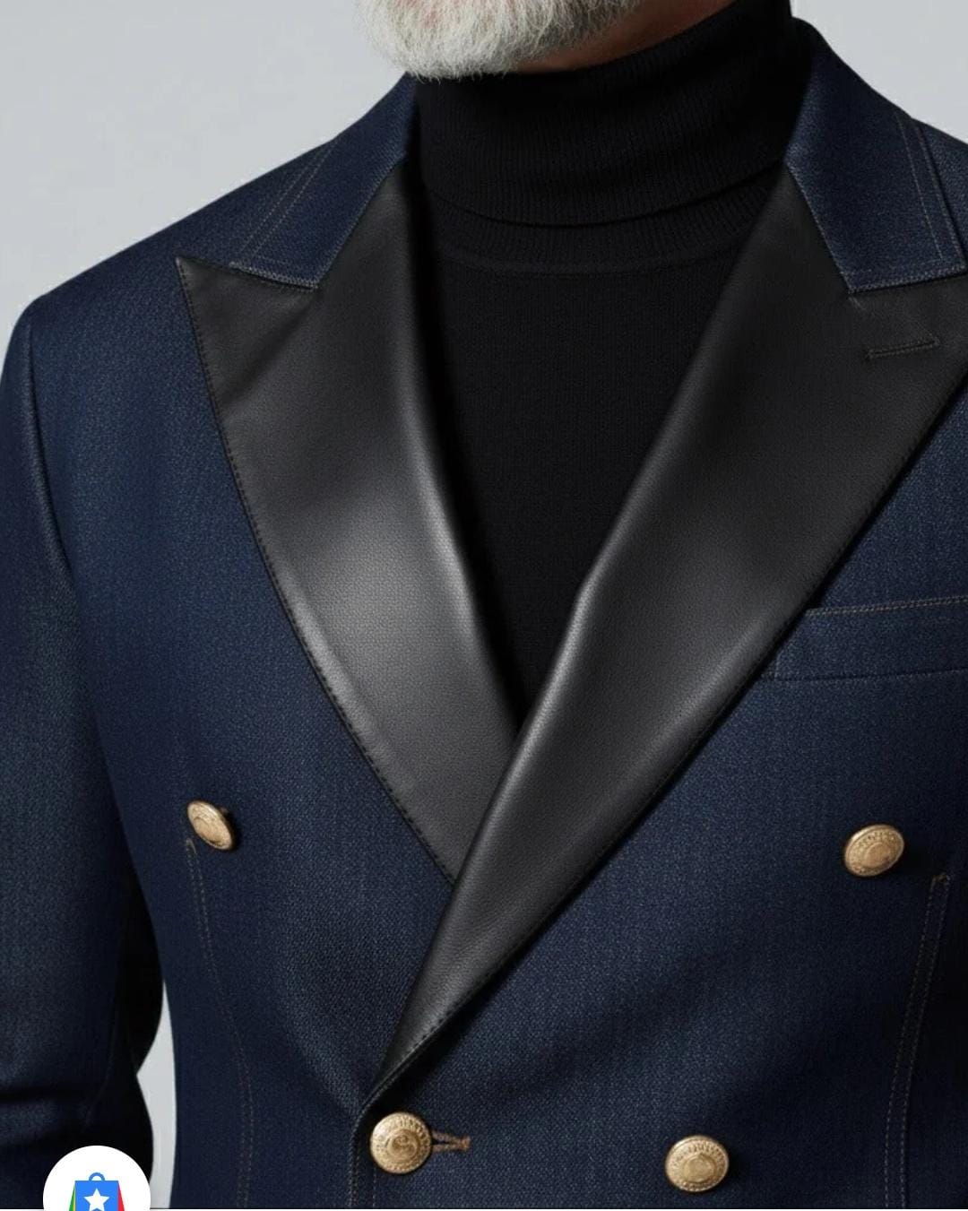 The Indigo Contrast Blazer