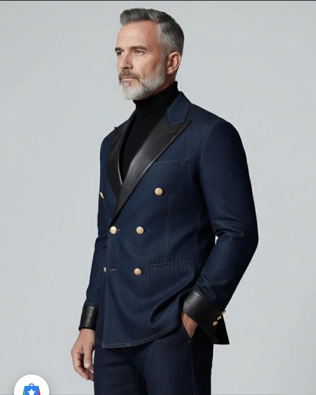The Indigo Contrast Blazer