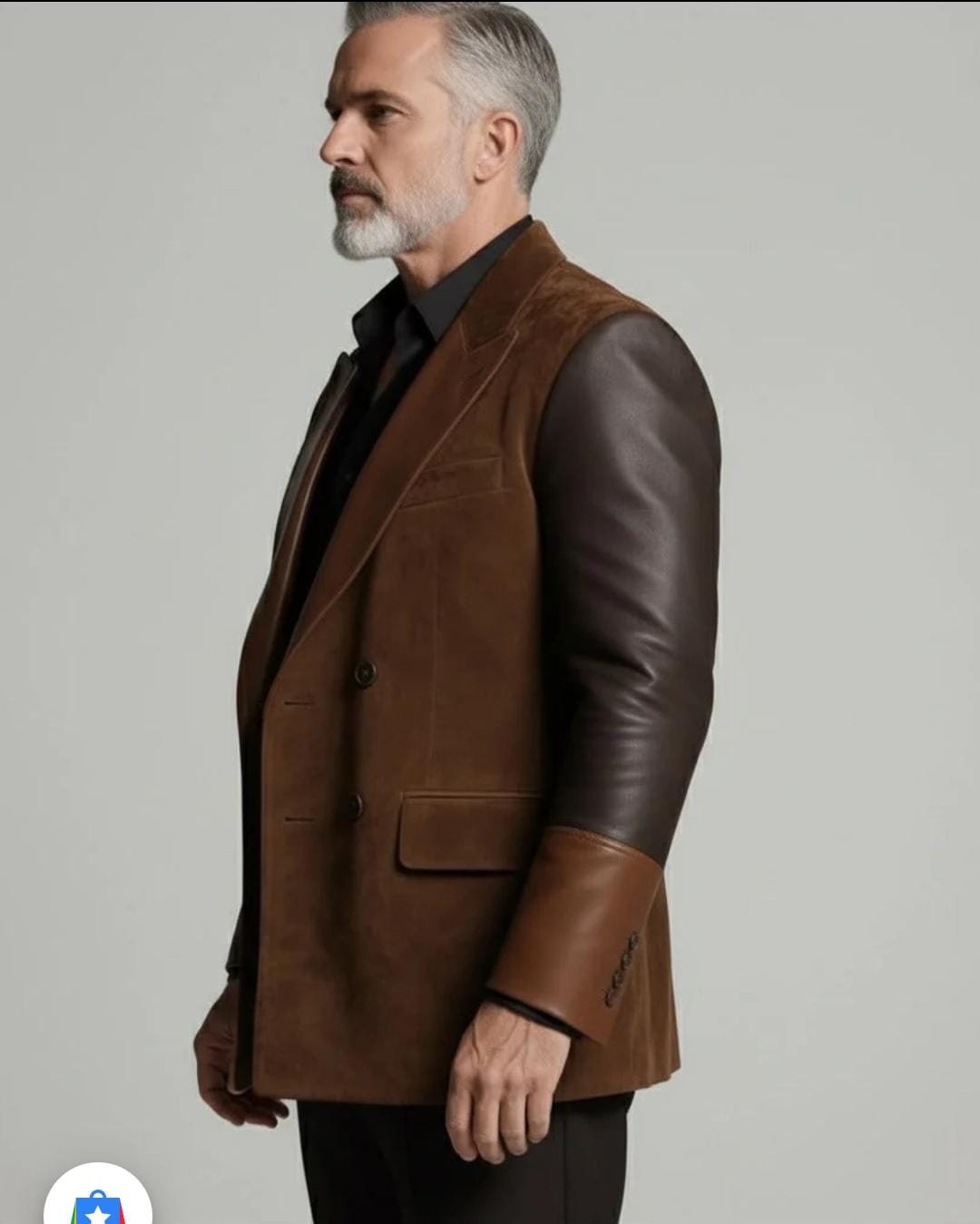The Rustic Suede Contrast Blazer