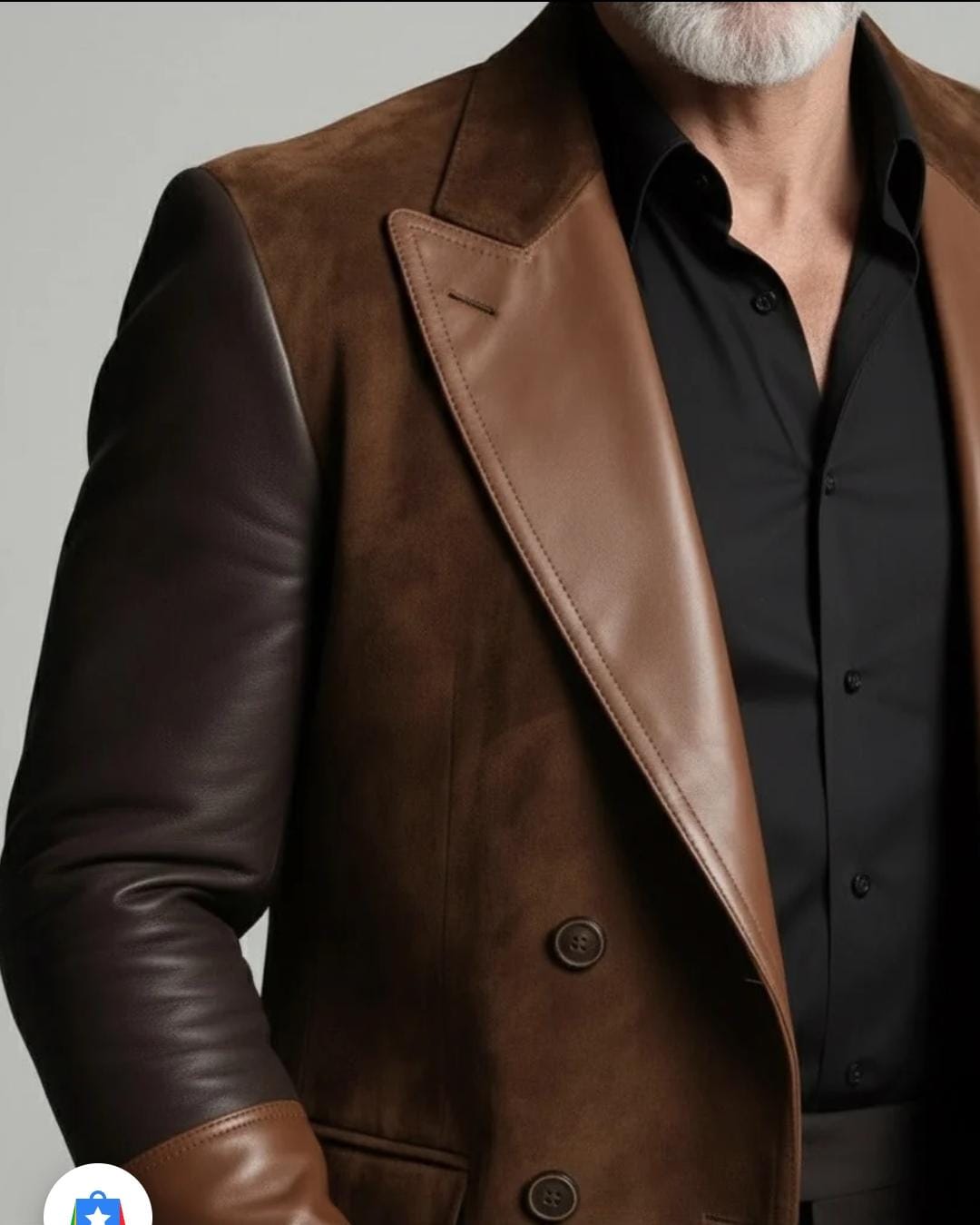 The Rustic Suede Contrast Blazer