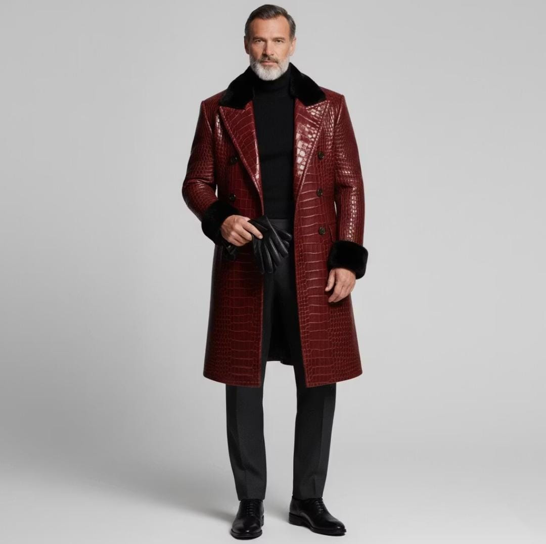 The Scarlet Crimson Trench Coat