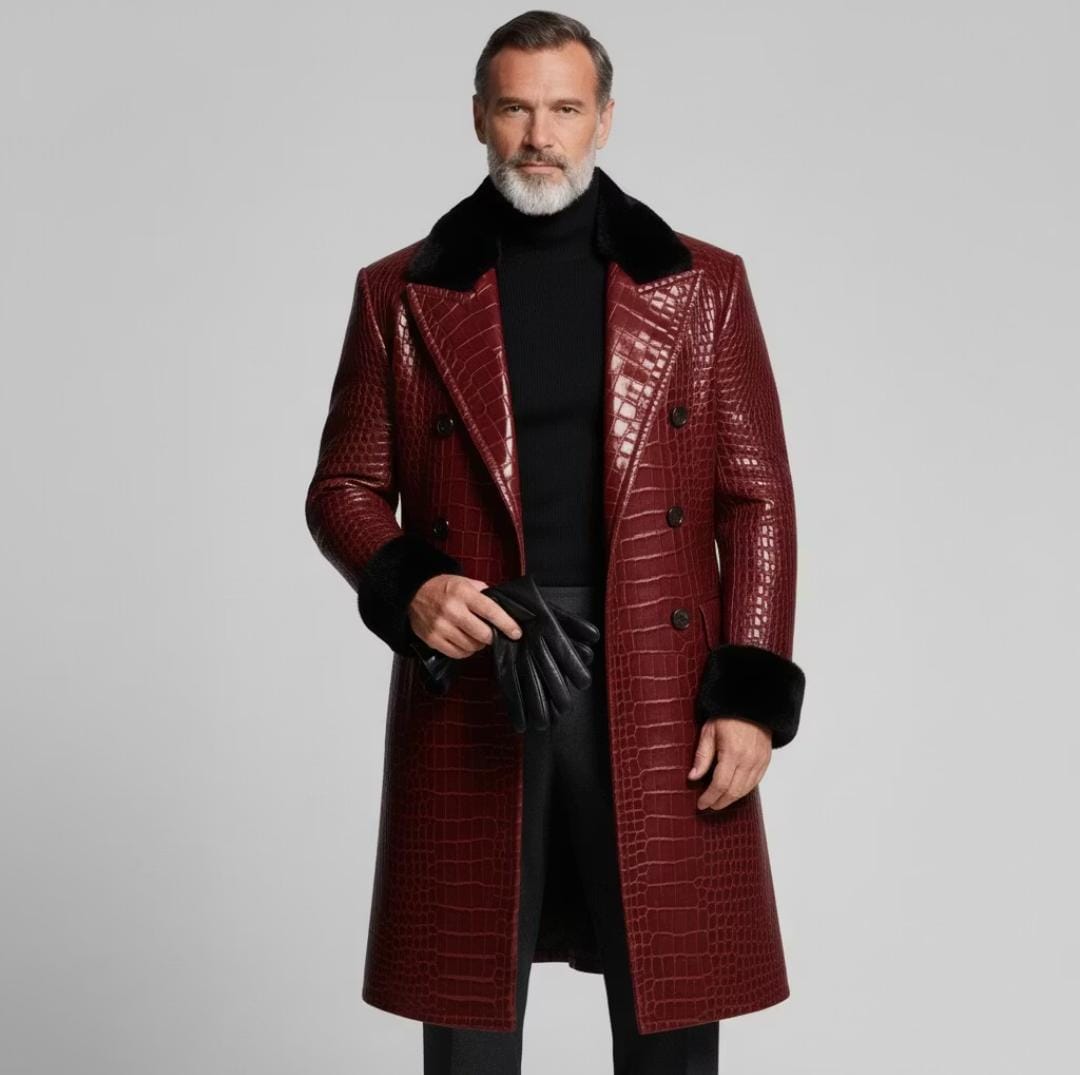 The Scarlet Crimson Trench Coat