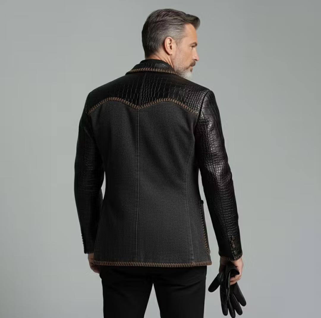 The Charcoal Contrast Blazer