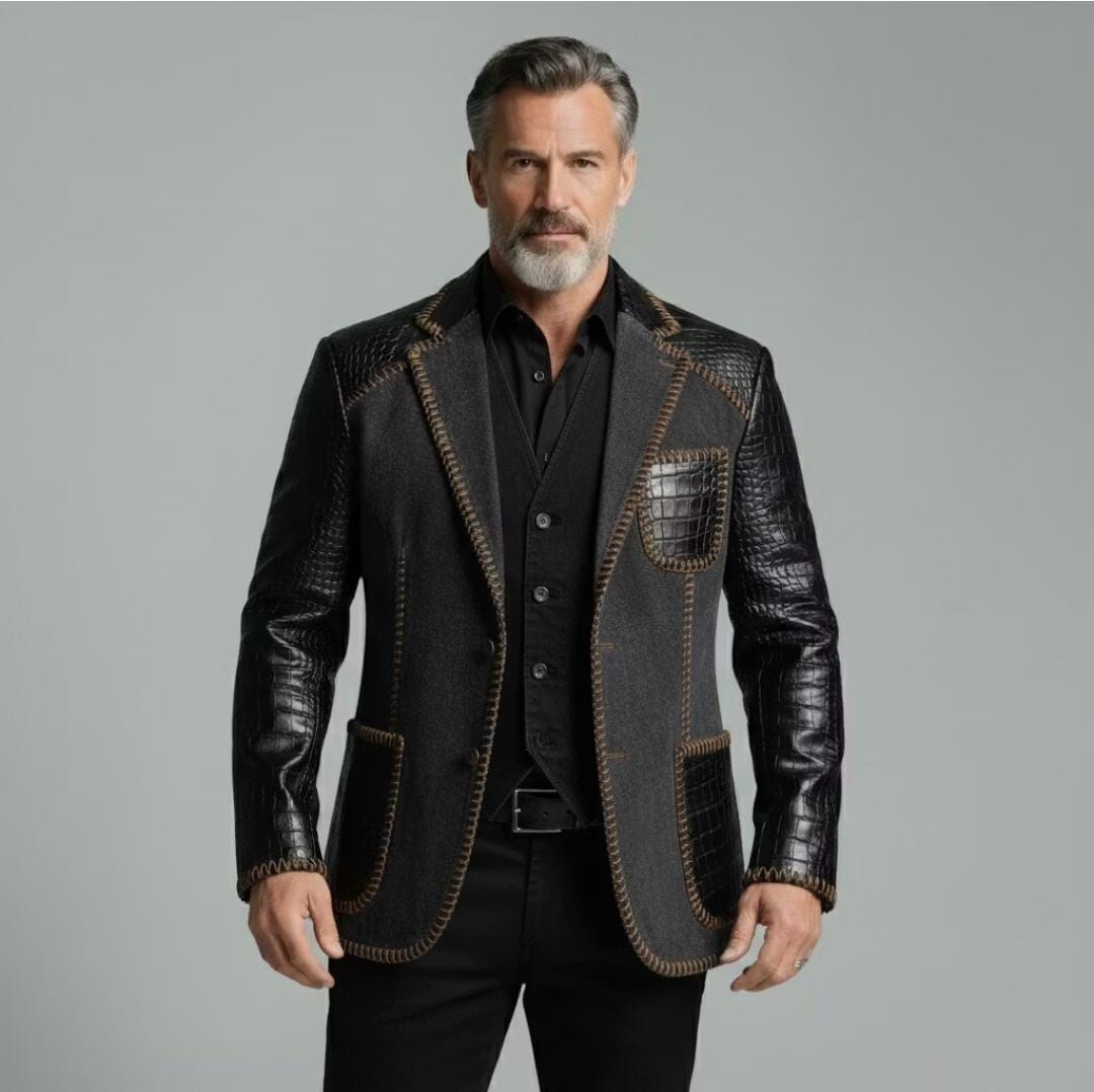 The Charcoal Contrast Blazer