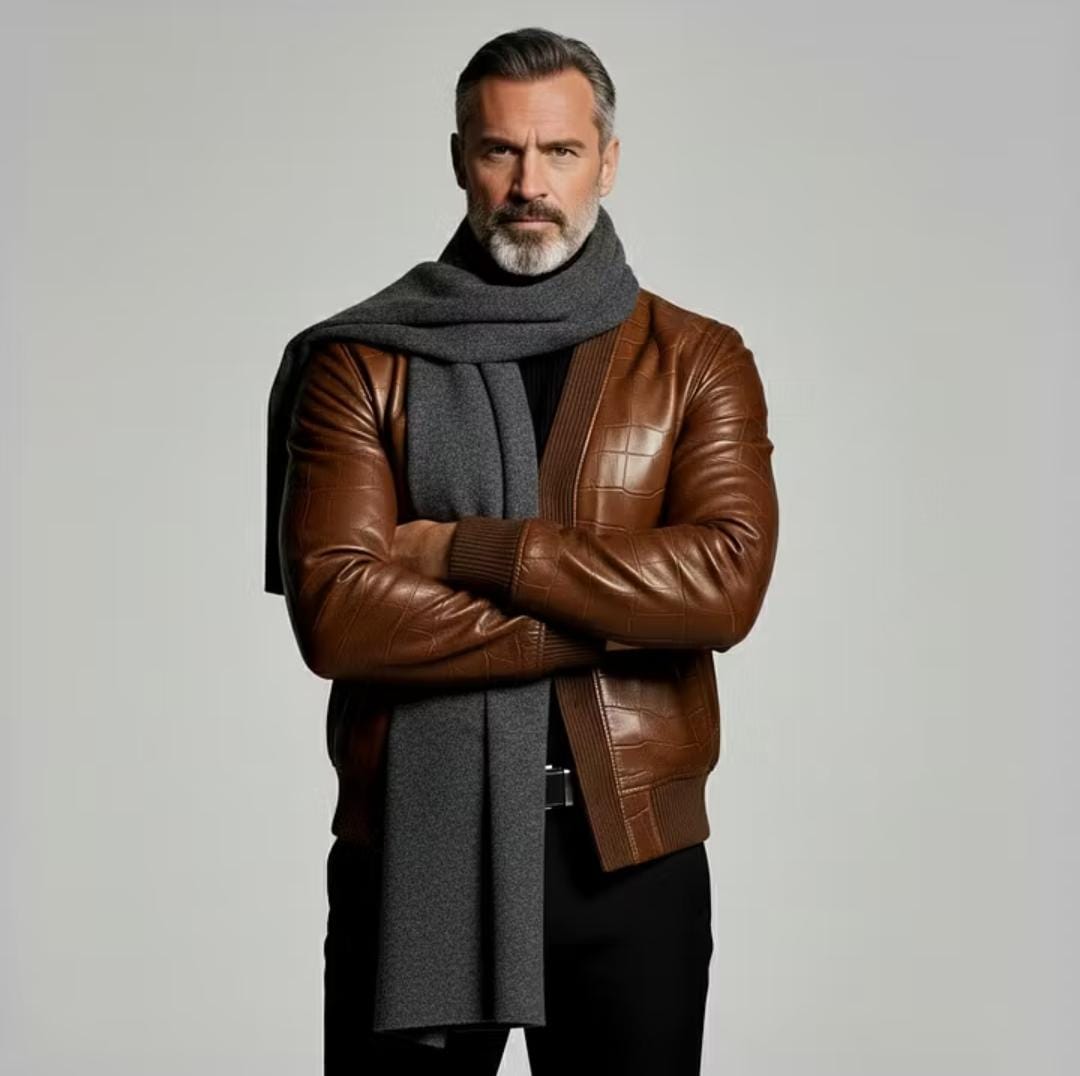 The Amber Textured Bomber