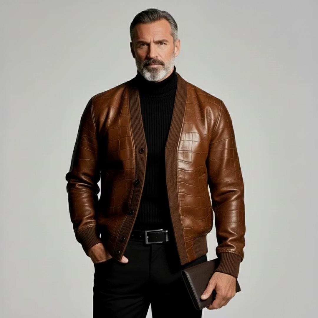 The Amber Textured Bomber