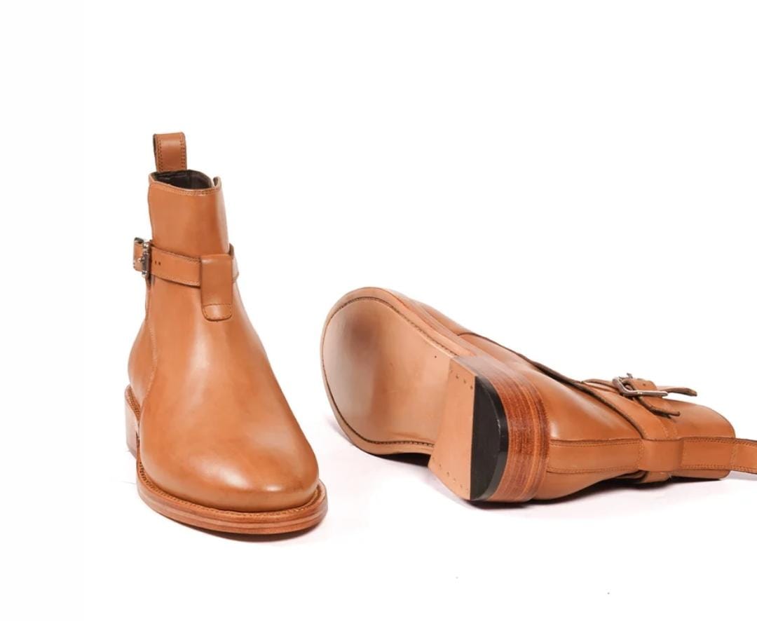Tan Jodhpur Boots