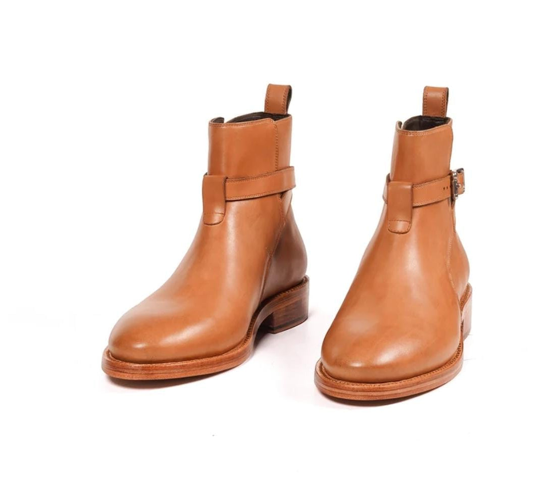 Tan Jodhpur Boots
