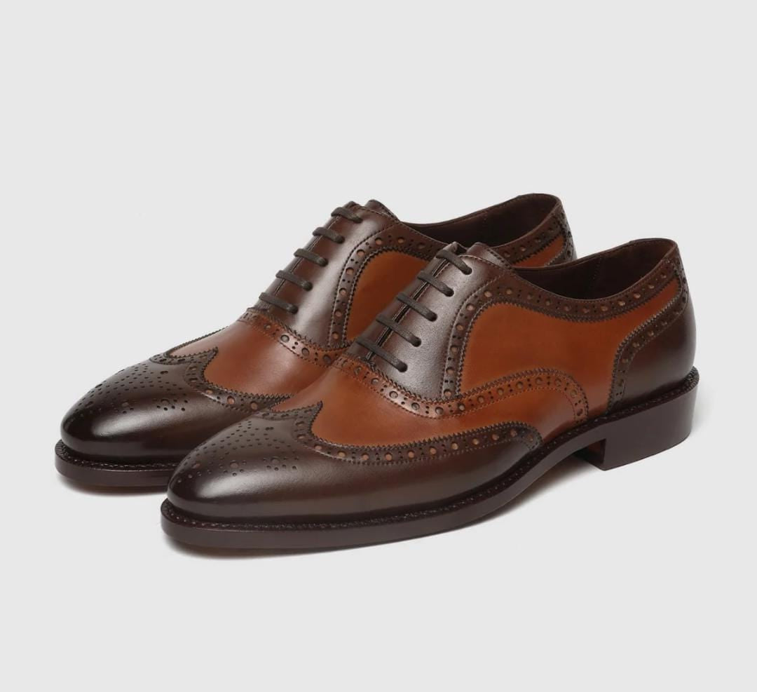 Brown Leather Oxford Shoes